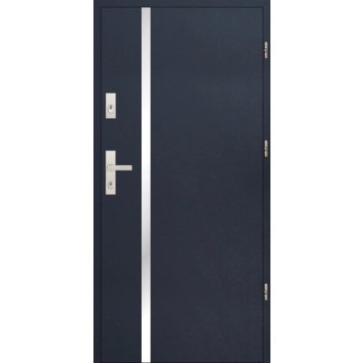 Drzwi antywłamaniowe zewnętrzne A21 INOX 55 mm RC2 - RC4 - Antracyt